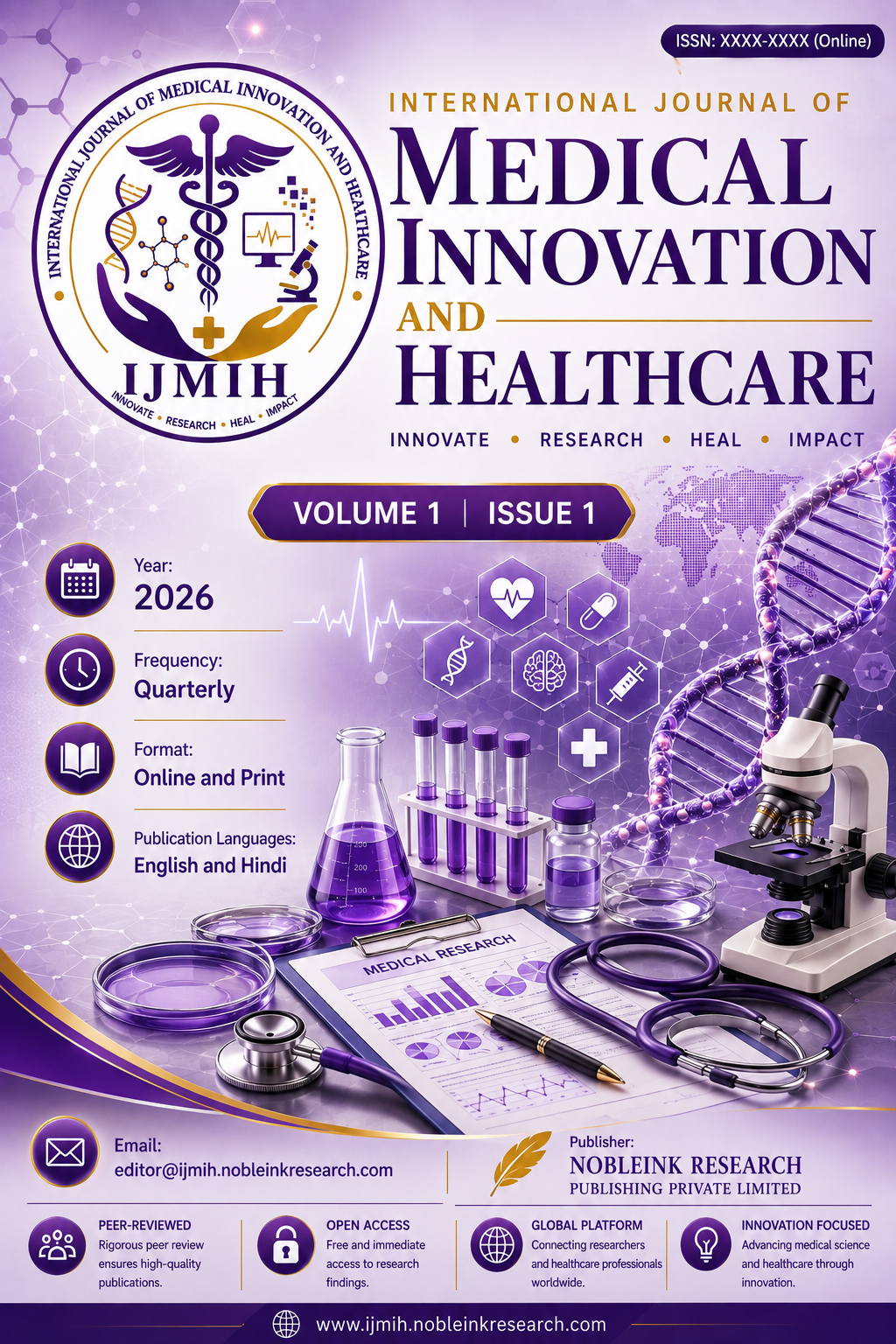 International Journal of Medical Innovation and Healthcare (IJMIH)
